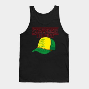 Stranger Things Dustin Camp Know Where Cap Tank Top